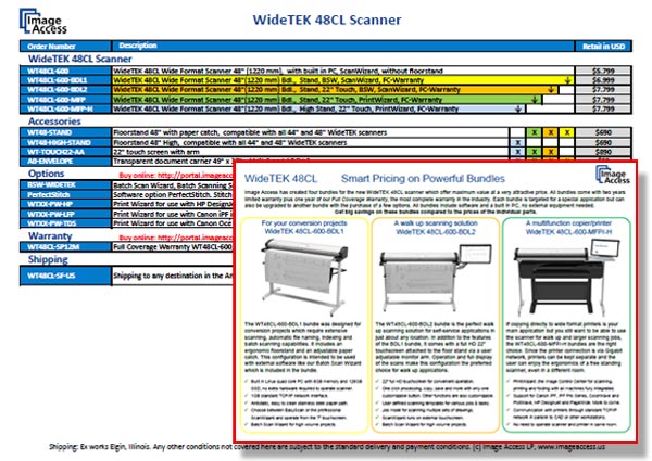 WideTEK 48CL Pricing WideTEK 48CL Pricing